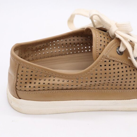 Calvin Klein Marigold Leather Fashion Sneakers Women's Size 8 (EU 38)Brown Shoes - Picture 11 of 16